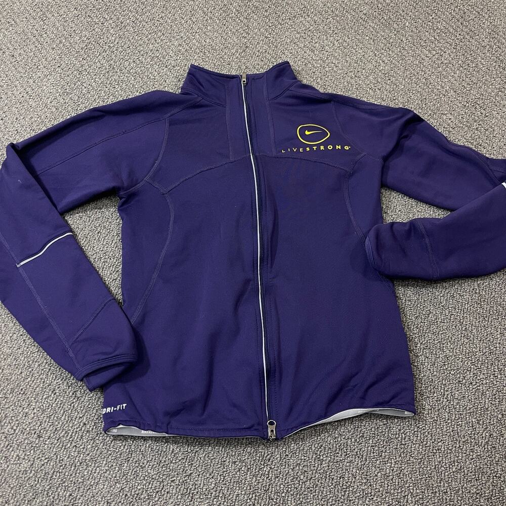 Nike Jacket Womens Size XS Dri Fit Purple Livestrong Athletic Running